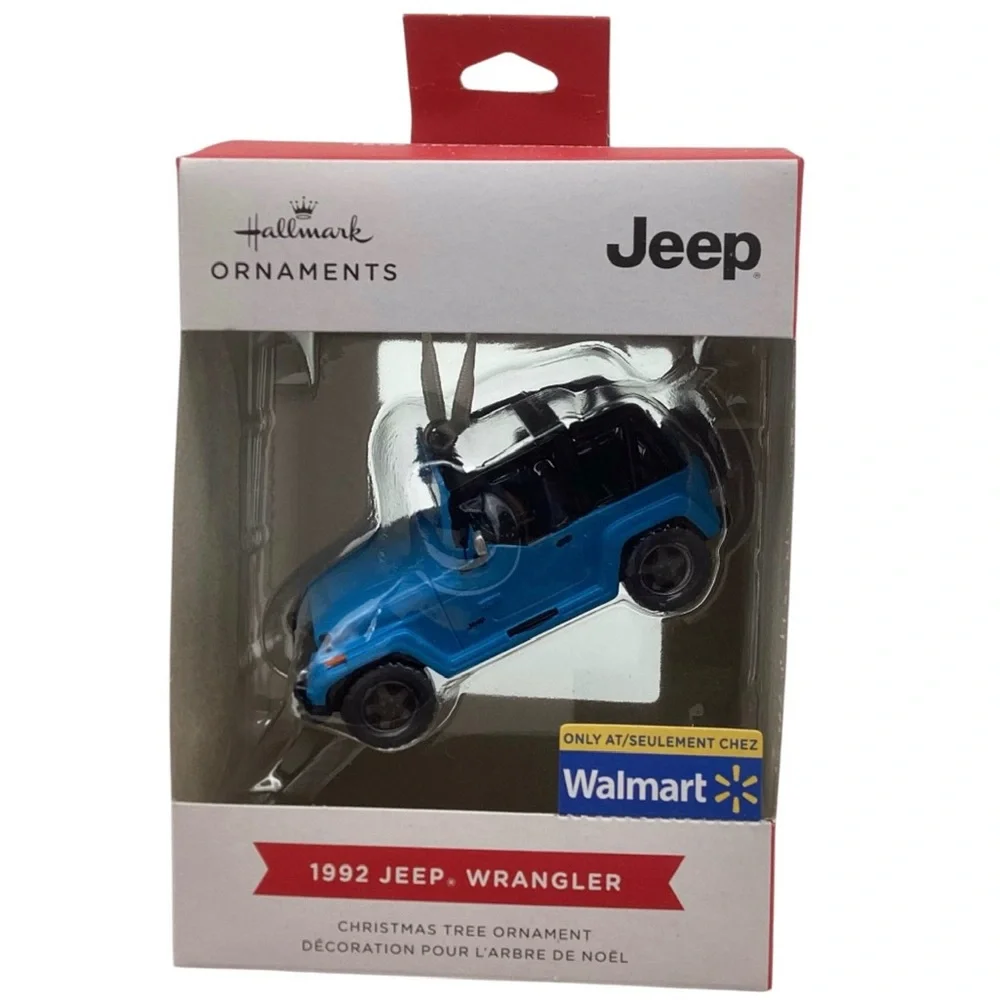 Hallmark Jeep 1992 Blue Jeep Wrangler Christmas Ornament (NWT)